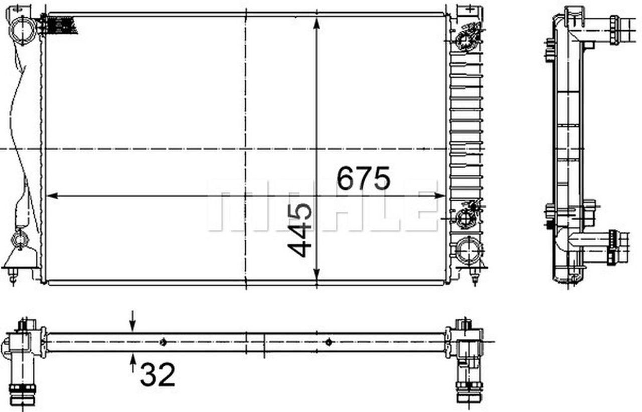 MAHLE PC Radiator CR789000S