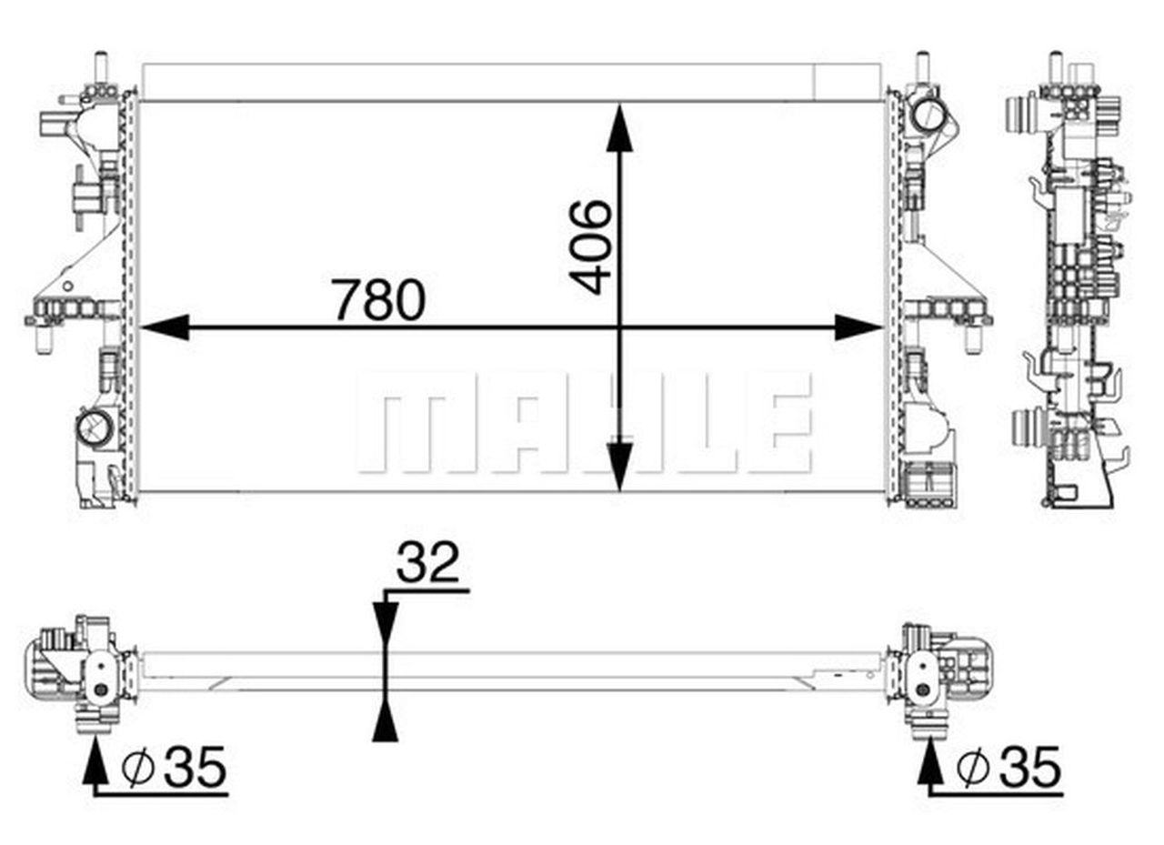 MAHLE LCV Radiator CR806000P