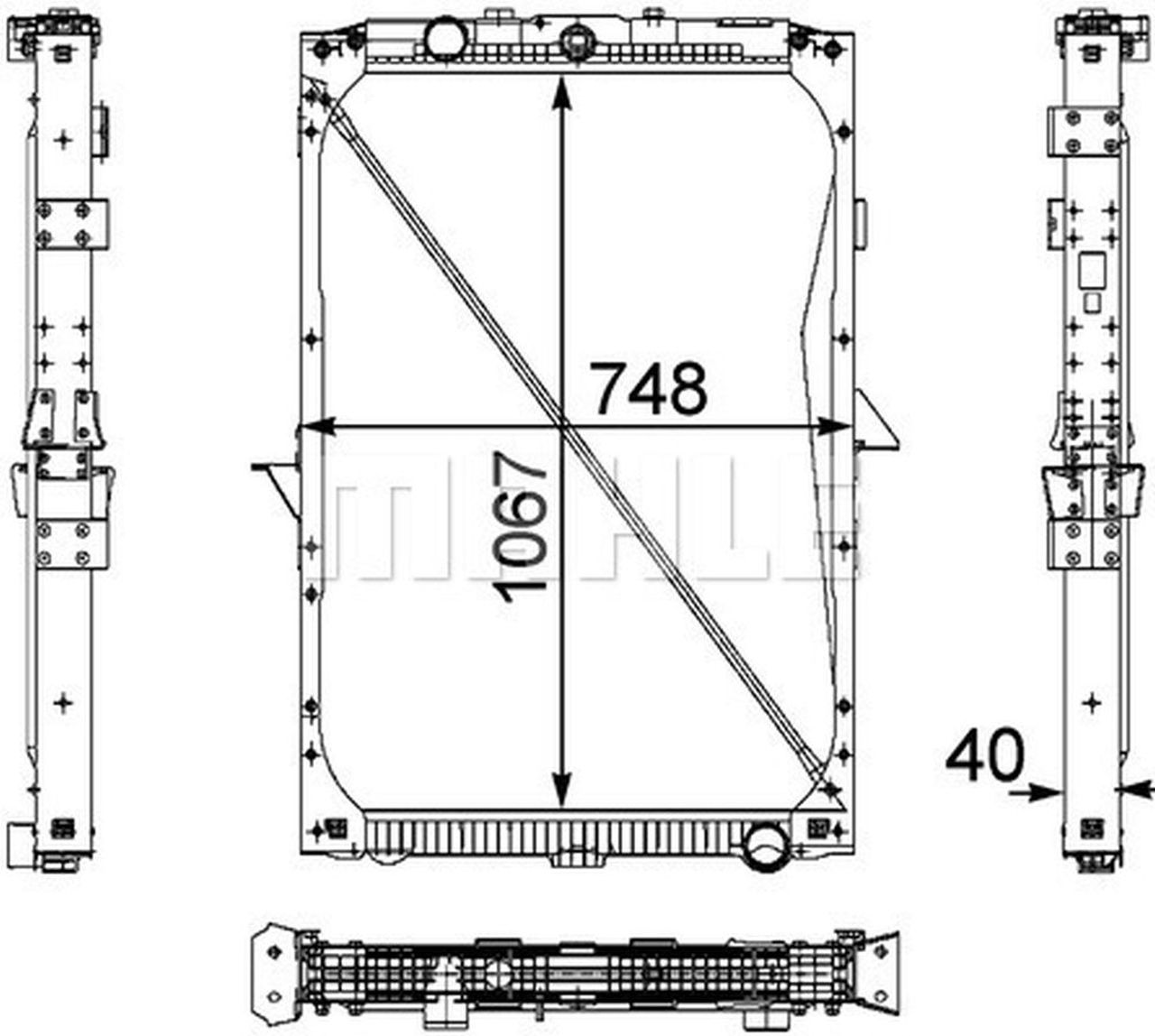 MAHLE Truck/Bus Radiator CR819000P