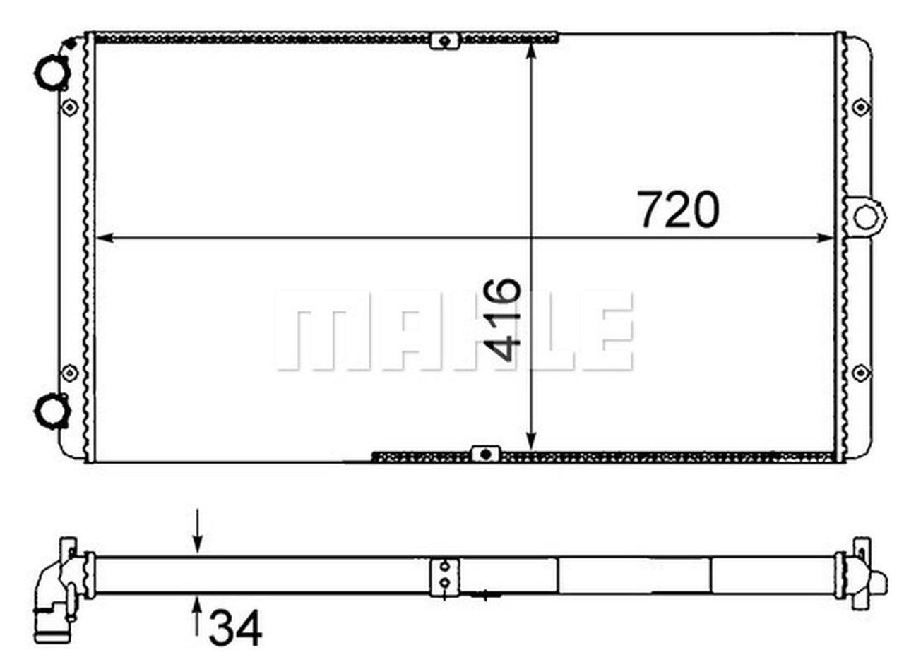 MAHLE LCV Radiator CR829000S