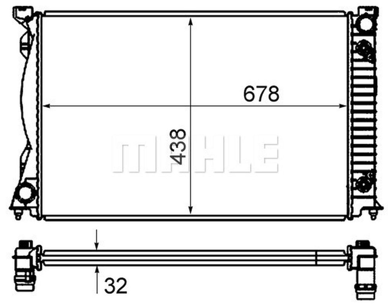 MAHLE PC Radiator CR830000S MAHLE PC Radiator CR830000S