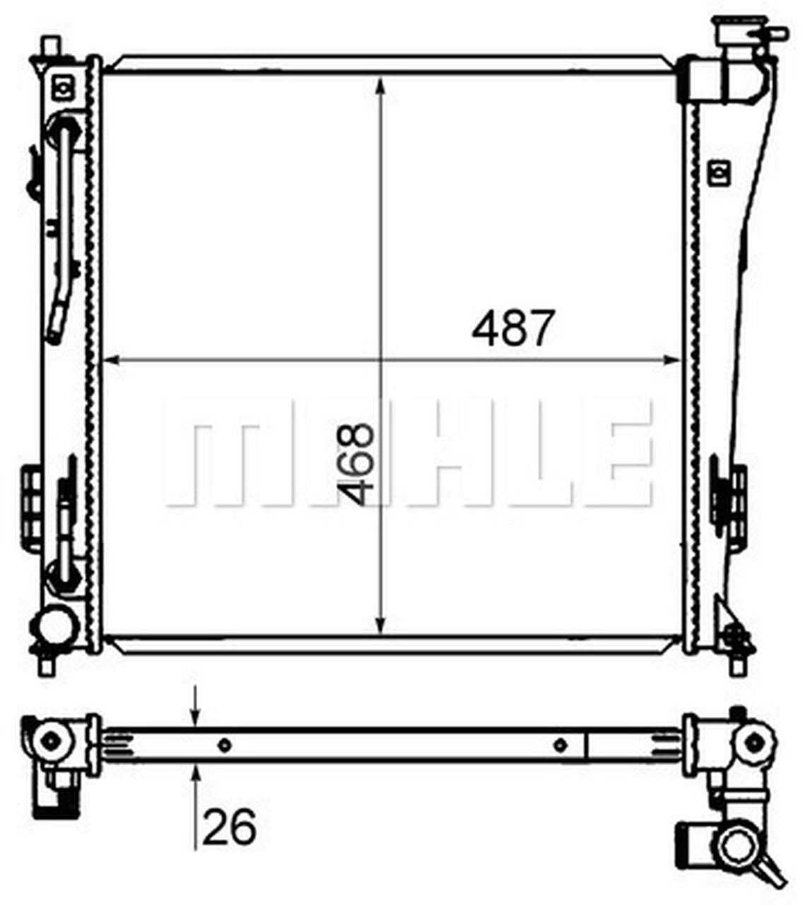MAHLE PC Radiator CR847000S