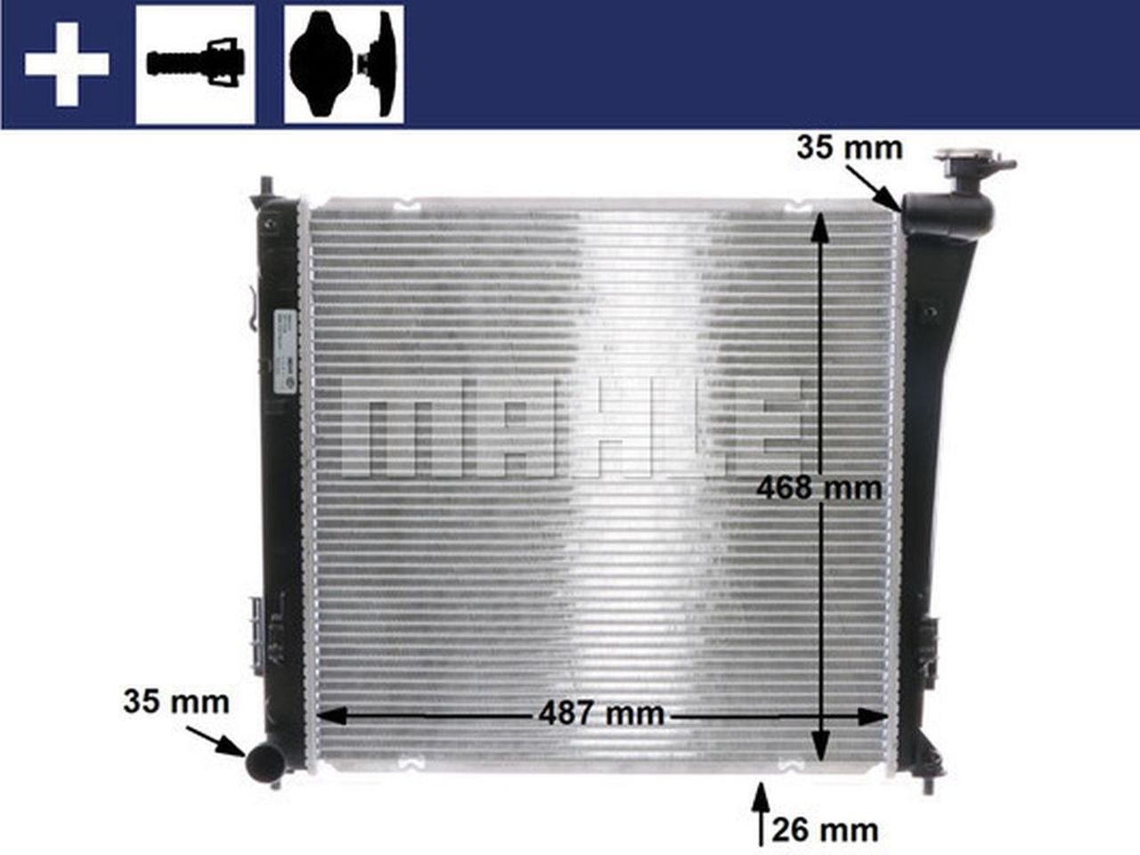 MAHLE PC Radiator CR848000S