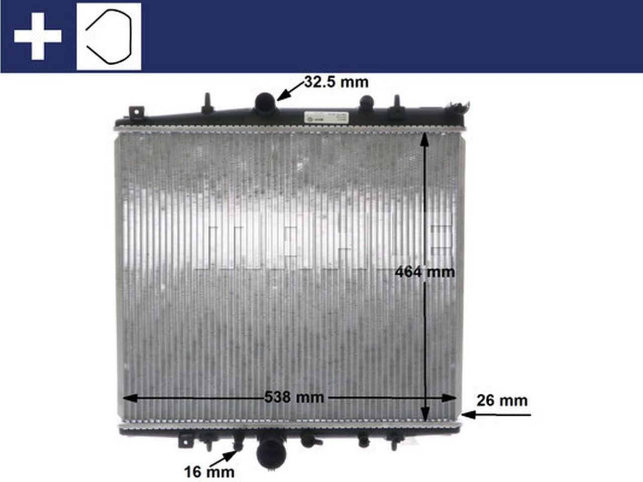 MAHLE PC Radiator CR852000S MAHLE PC Radiator CR852000S