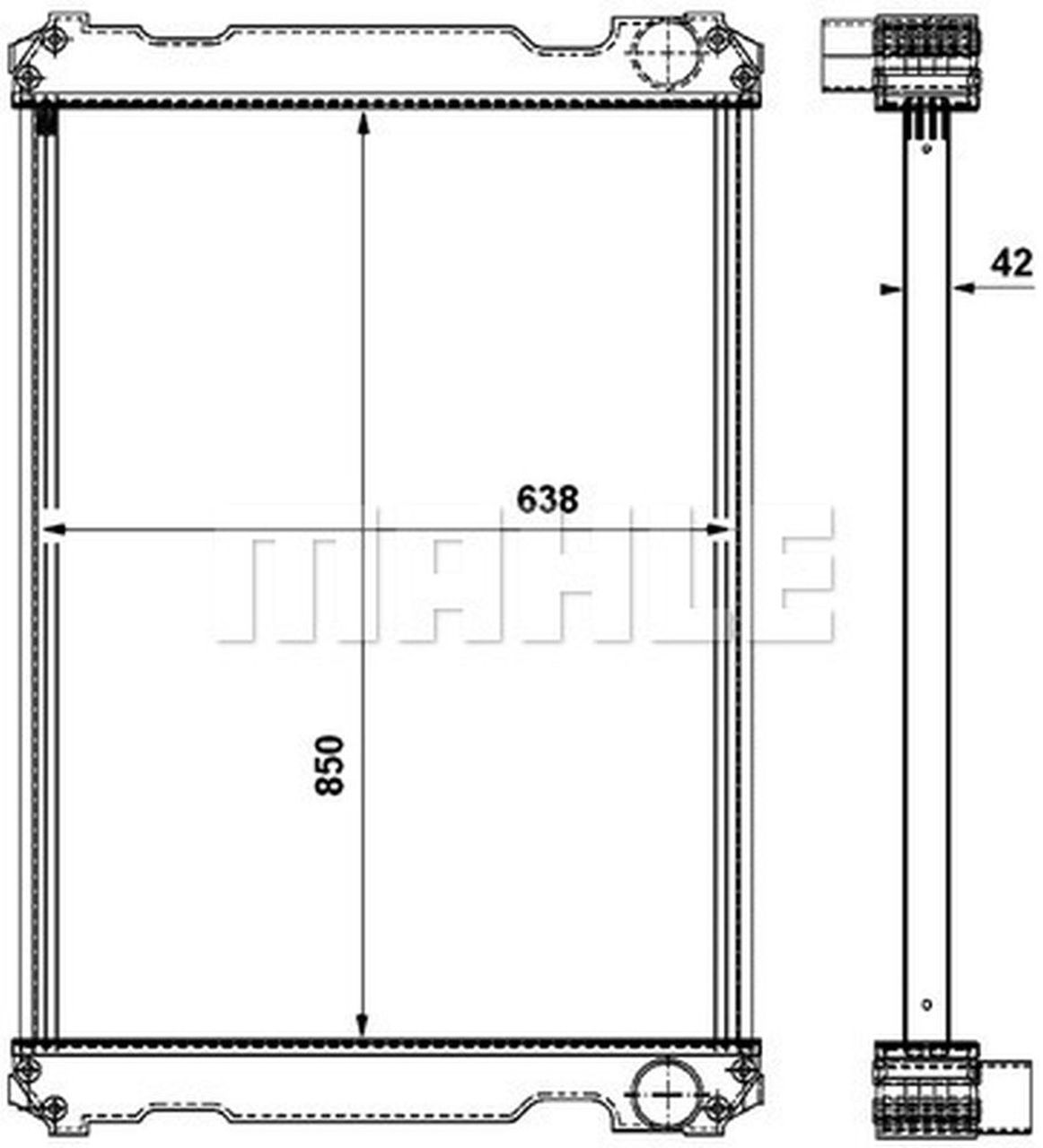 MAHLE Truck/Bus Radiator CR863000P