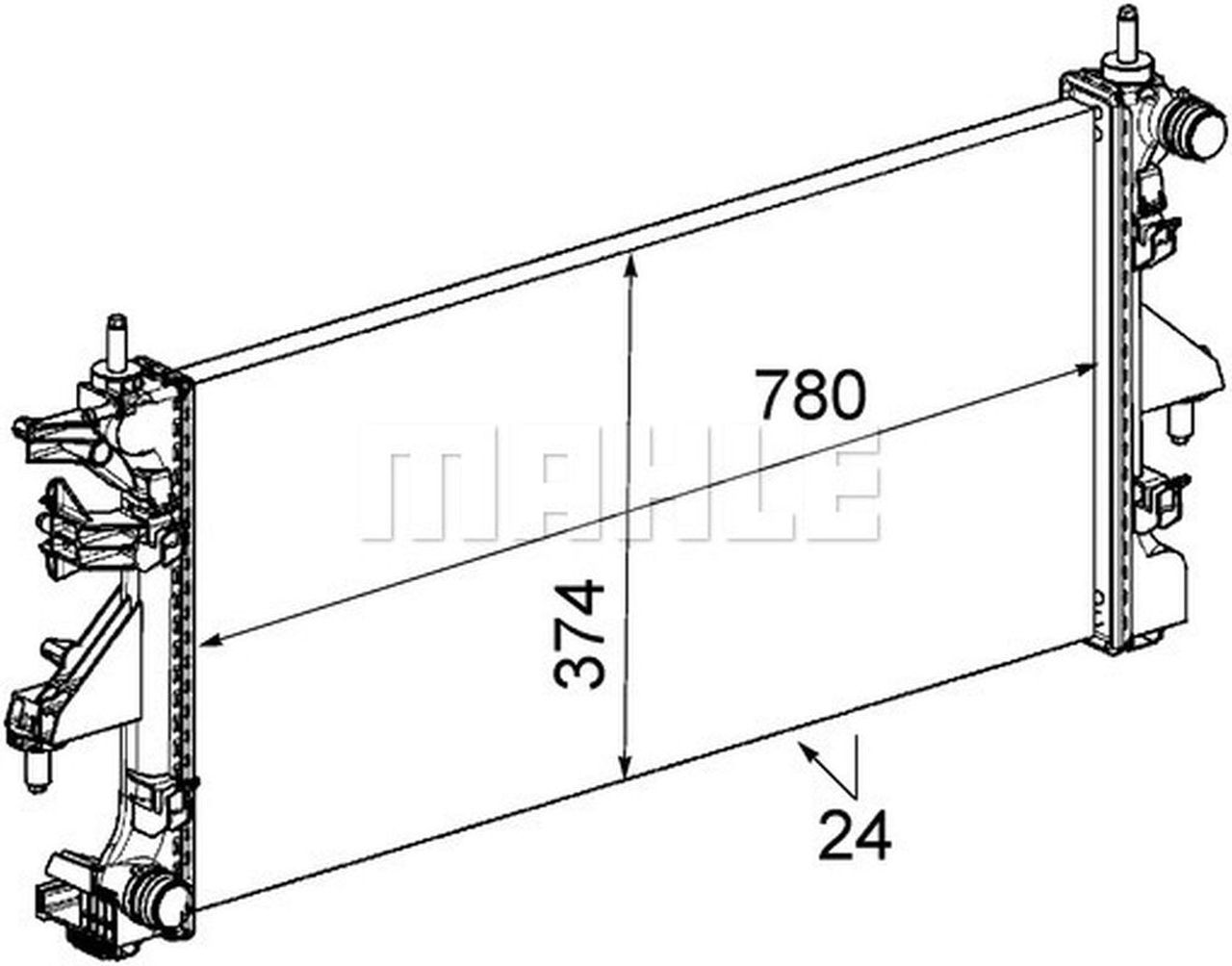 MAHLE LCV Radiator CR886000S