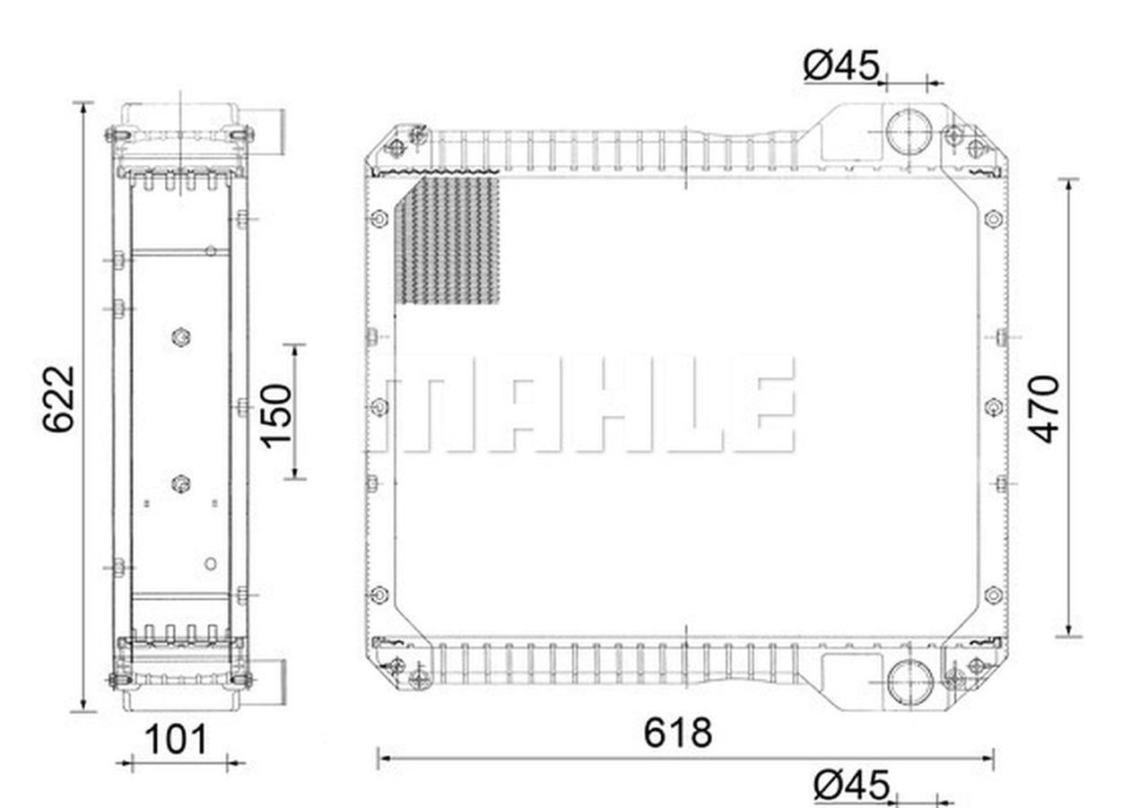 MAHLE Coolant Radiator CR890001S