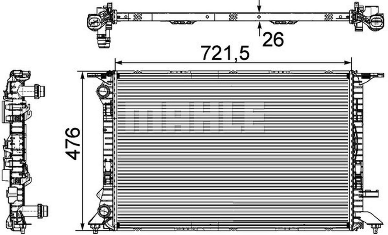 MAHLE PC Radiator CR905000P