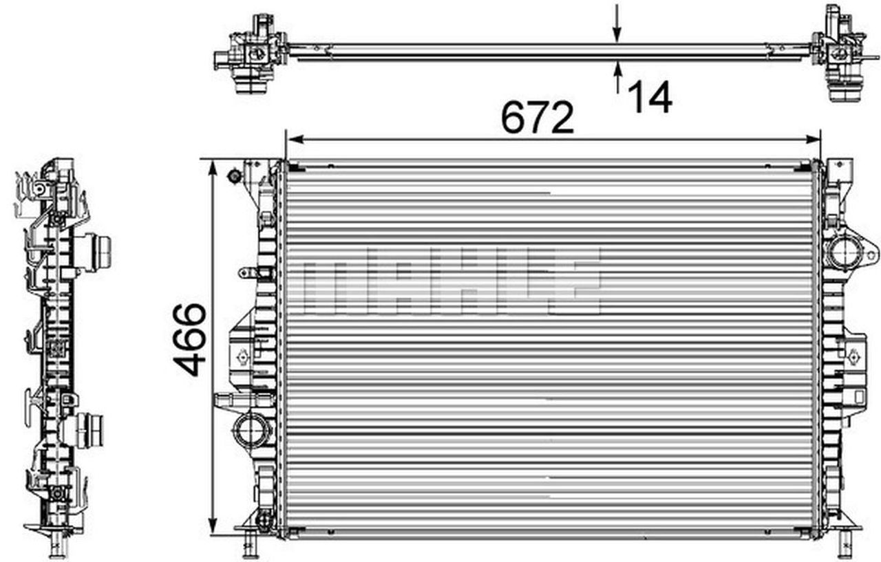 MAHLE PC Radiator CR906000S
