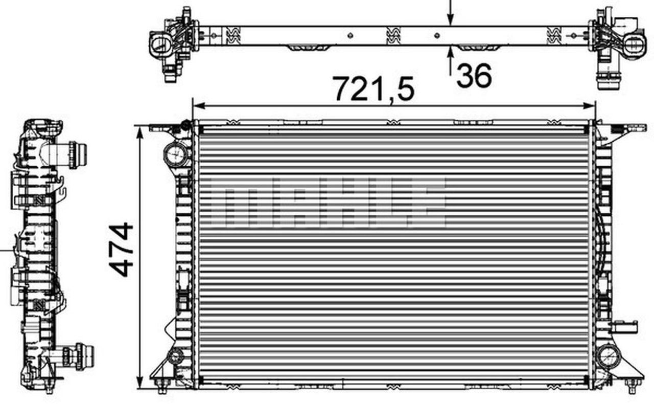 MAHLE PC Radiator CR911000P