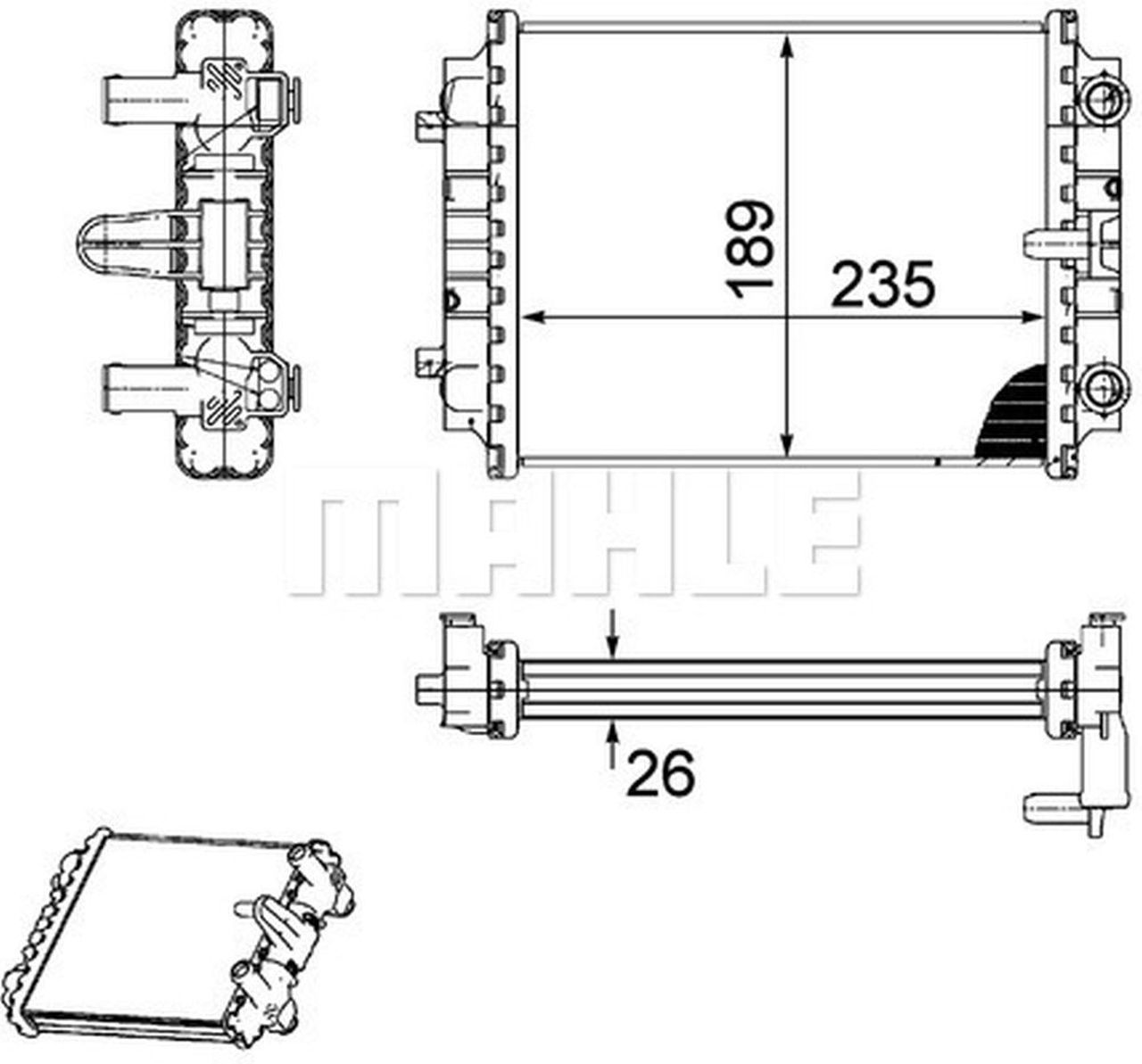 MAHLE PC Radiator CR913000P