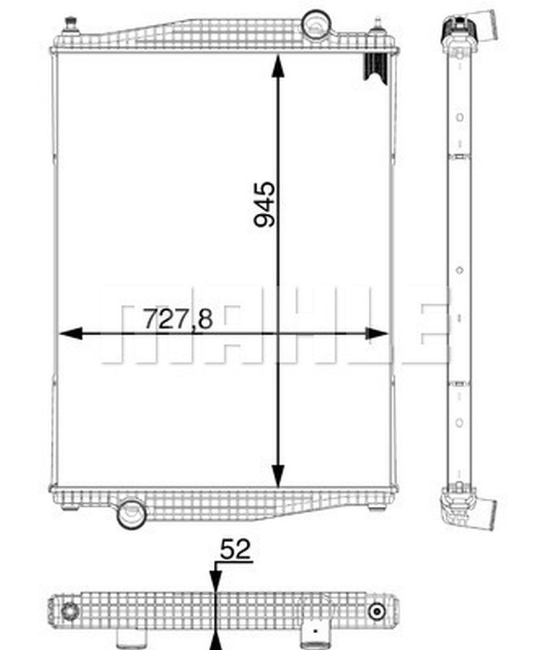MAHLE Truck/Bus Radiator CR925000P