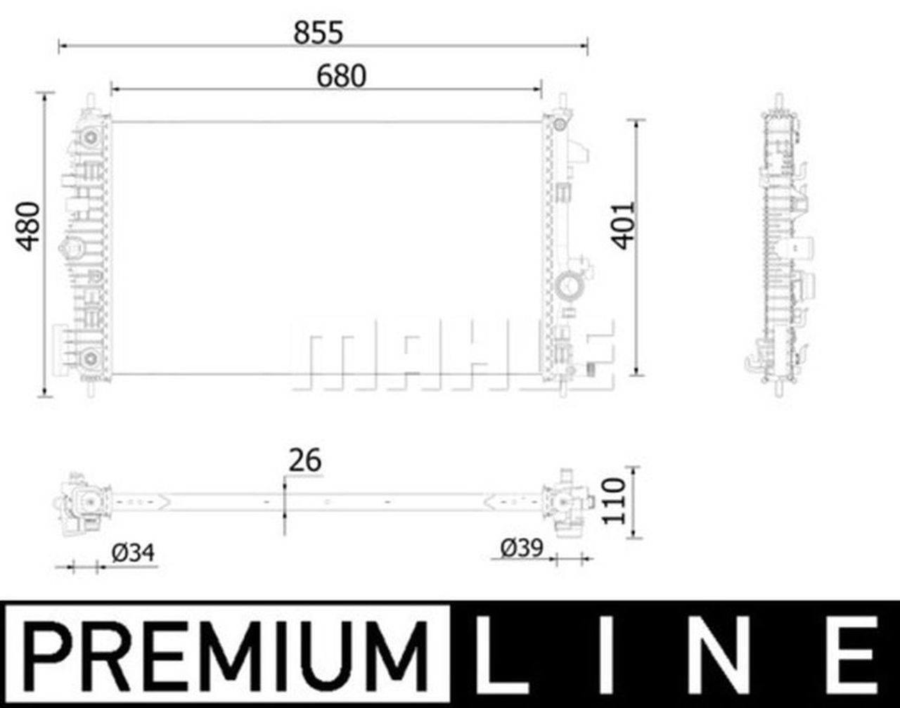 MAHLE PC Radiator CR928000P