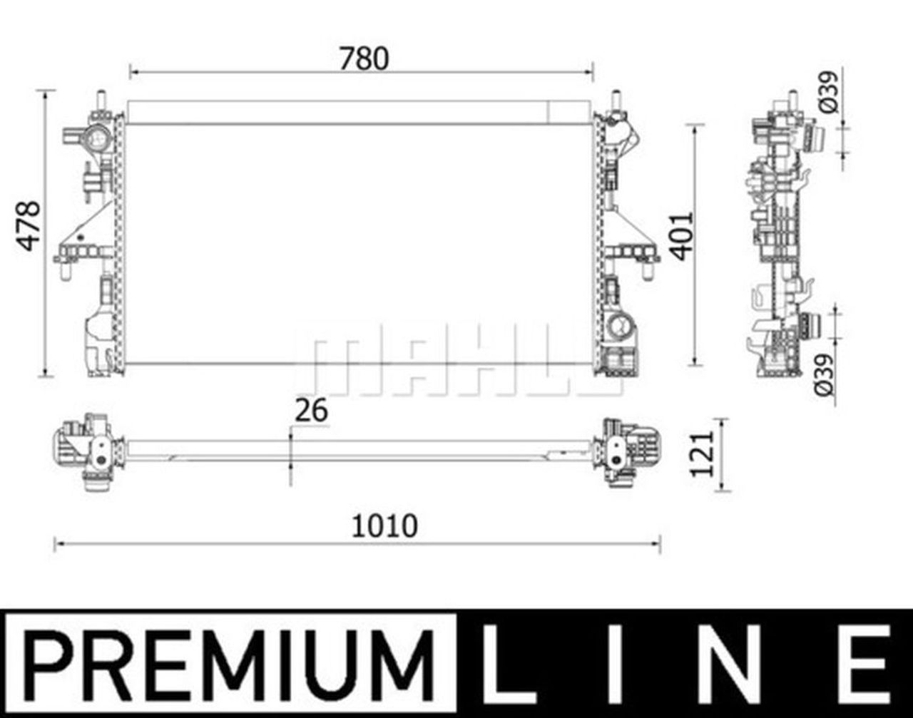 MAHLE LCV Radiator CR933000P