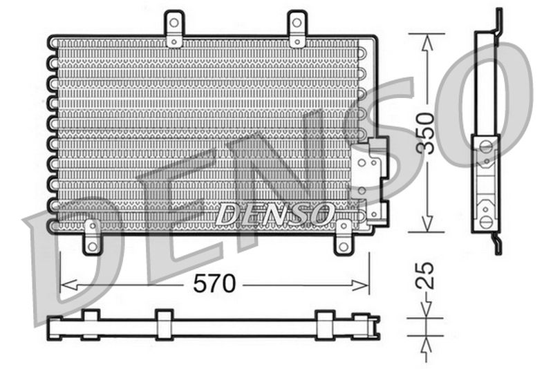 Model Condensor Denso Denso Aircon Condenser DCN01001 - ARKS4Cooling