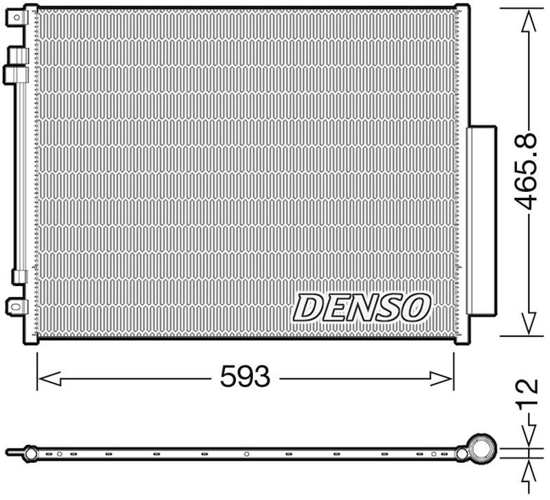 Model Condensor Denso Denso Aircon Condenser DCN01025 - ARKS4Cooling