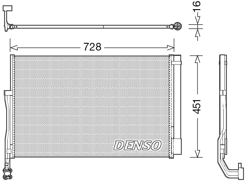 Model Condensor Denso Denso Aircon Condenser DCN02007 - ARKS4Cooling