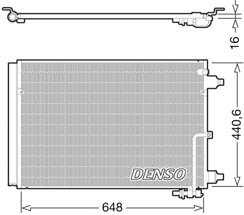 Model Condensor Denso Denso Aircon Condenser DCN02025 - ARKS4Cooling