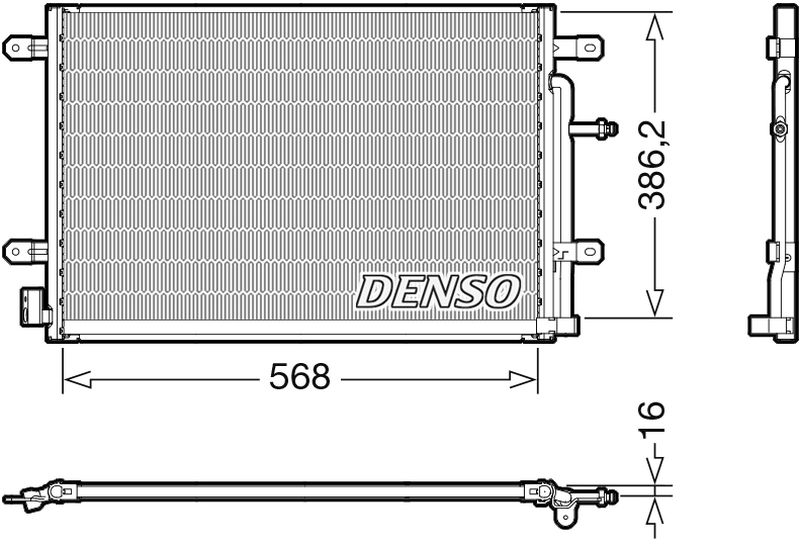 Model Condensor Denso Denso Aircon Condenser DCN02038 - ARKS4Cooling