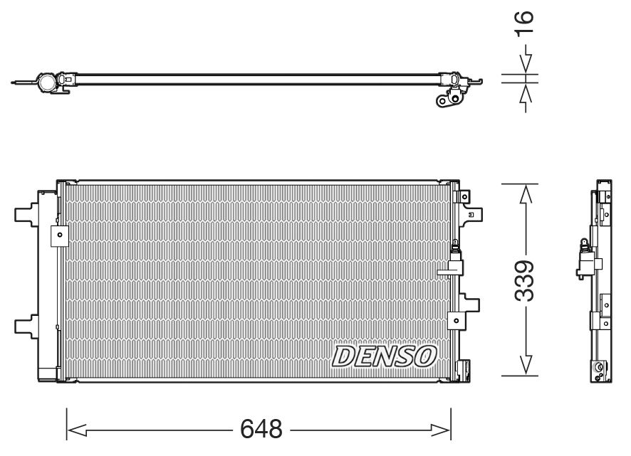 Model Condensor Denso Denso Aircon Condenser DCN02043 - ARKS4Cooling