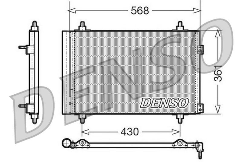 Denso Aircon Condenser DCN07008
