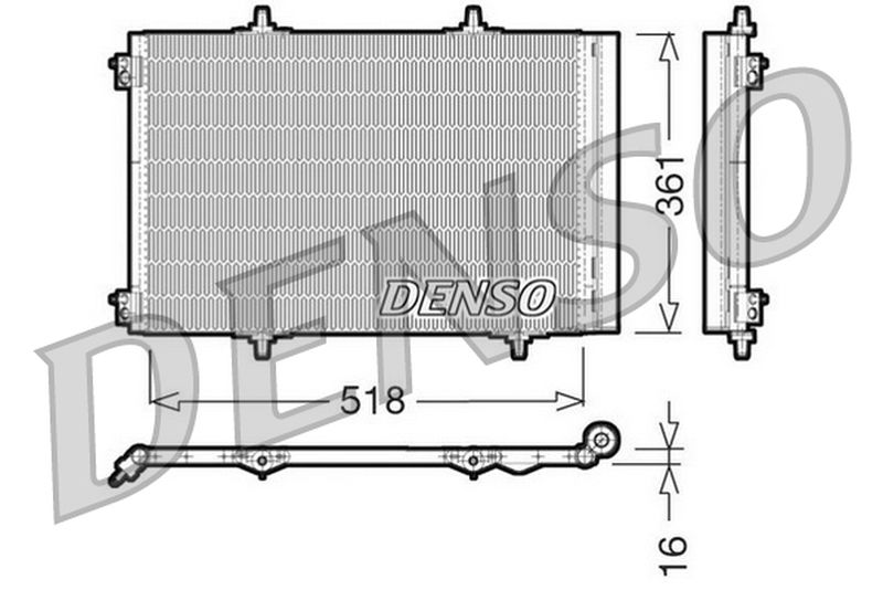 Denso Aircon Condenser DCN07013