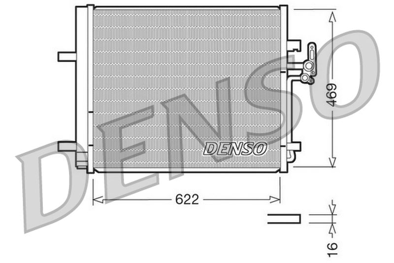 Denso Aircon Condenser DCN10016
