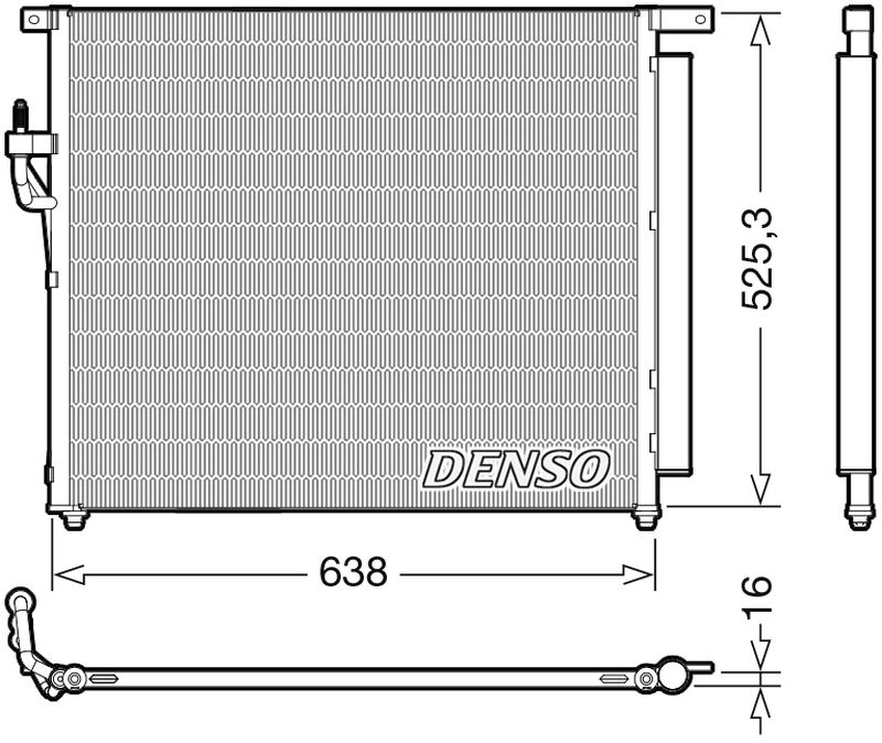 Denso Aircon Condenser DCN10049