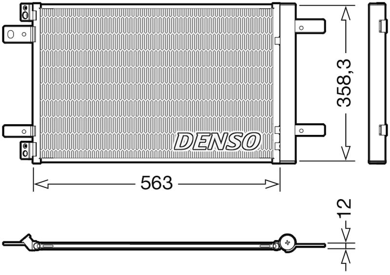 Model Condensor Denso Denso Aircon Condenser DCN21032 - ARKS4Cooling