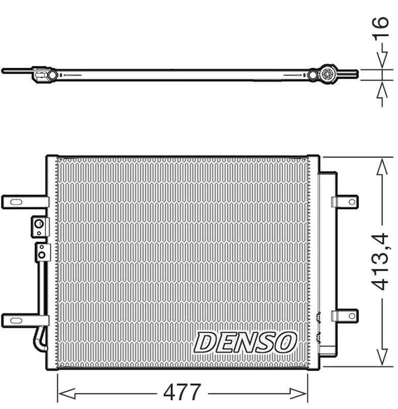 Model Condensor Denso Denso Aircon Condenser DCN41029 - ARKS4Cooling