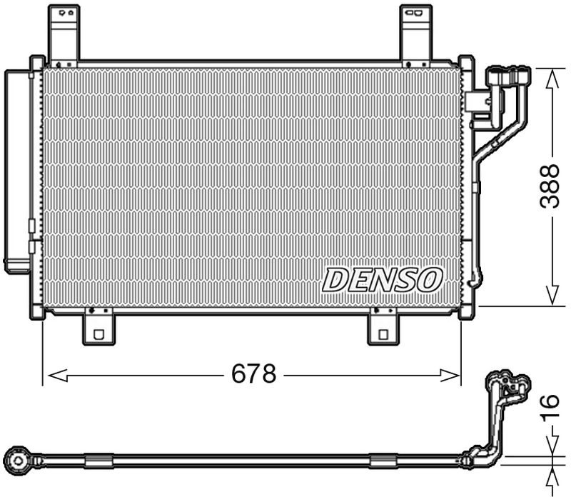 Denso Aircon Condenser DCN44009