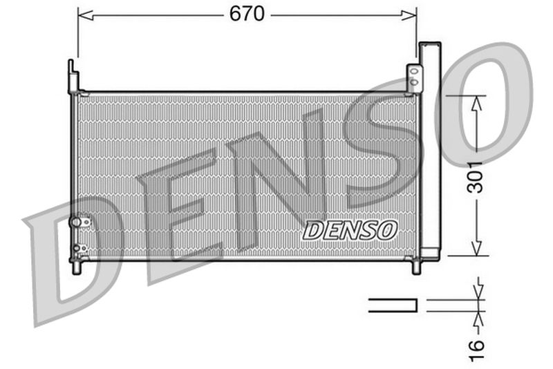 Denso Aircon Condenser DCN50037