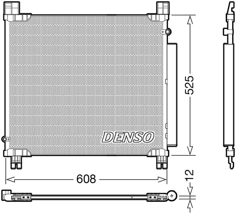 Model Condensor Denso Denso Aircon Condenser DCN50050 - ARKS4Cooling