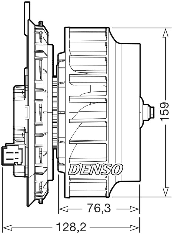 Denso Cabin Blower Fan (LHD) DEA17016