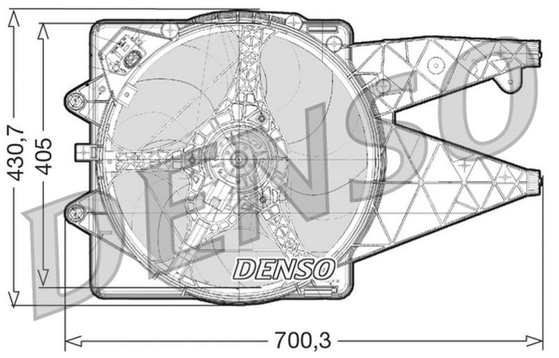 Denso Fan Module Denso Radiator Cooling Fan DER01020 - ARKS4Cooling