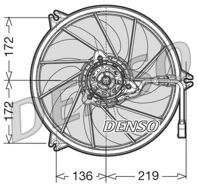 Denso Fan Module Denso Radiator Cooling Fan DER21006 - ARKS4Cooling