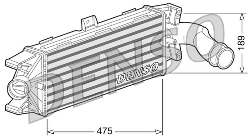 Denso Charge Air Intercooler DIT12003