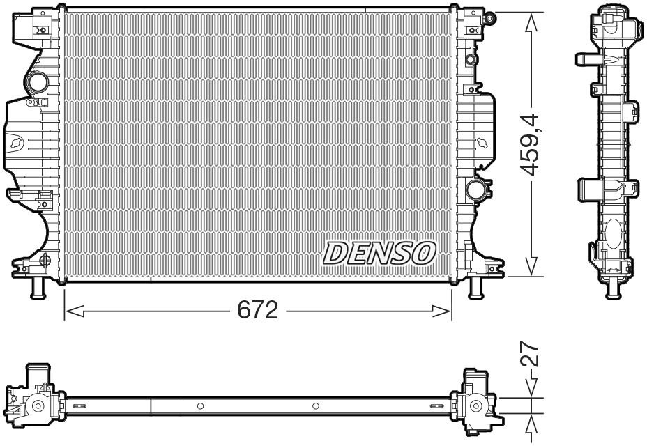 Denso Radiator DRM10125 - ARKS4Cooling