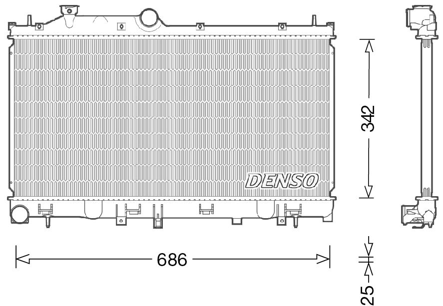 Denso Radiator DRM36022 - ARKS4Cooling
