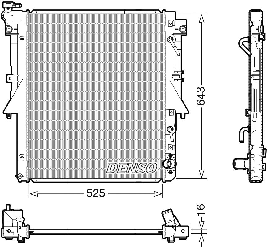 Denso Radiator DRM45055 - ARKS4Cooling
