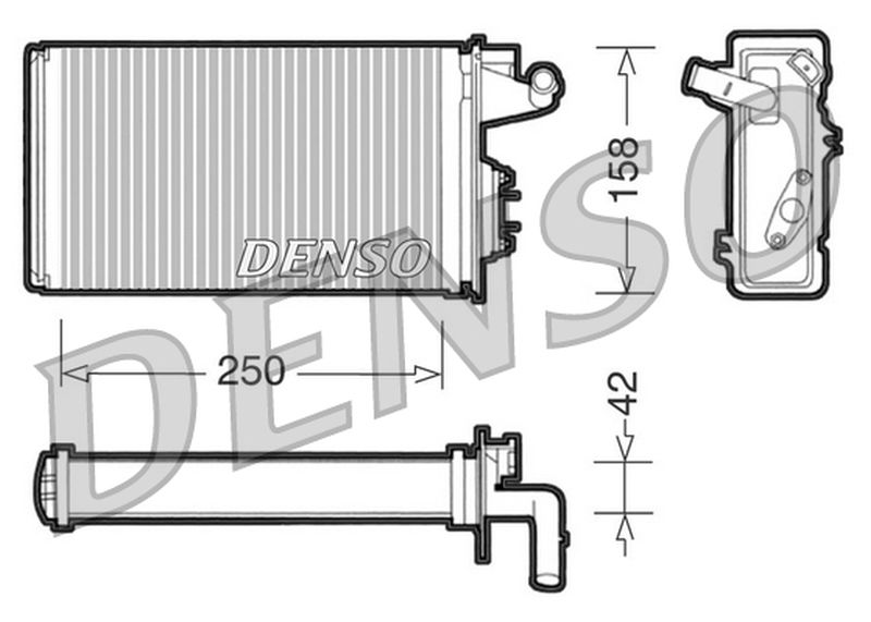 Denso Heater Core DRR09010