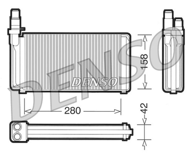 Denso Heater Core DRR09020
