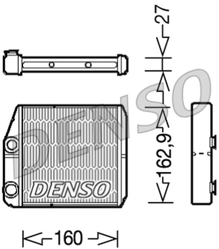 Denso Heater Core DRR09035