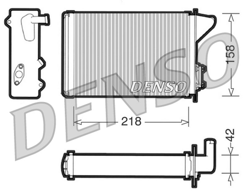 Denso Heater Core DRR09040