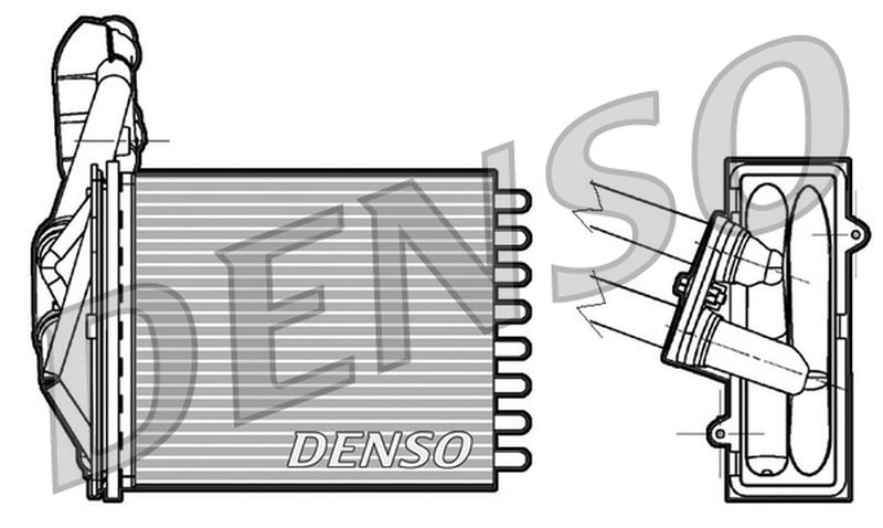 Denso Heater Core DRR09042