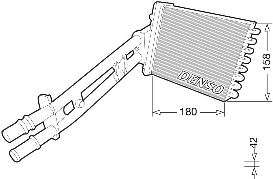 Denso Heater Core DRR09043