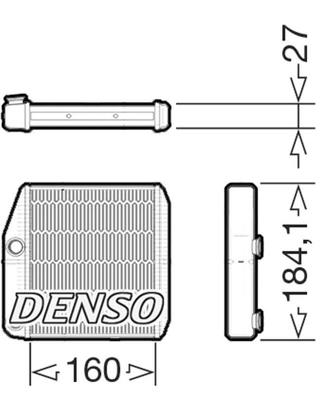 Denso Heater Core DRR09076
