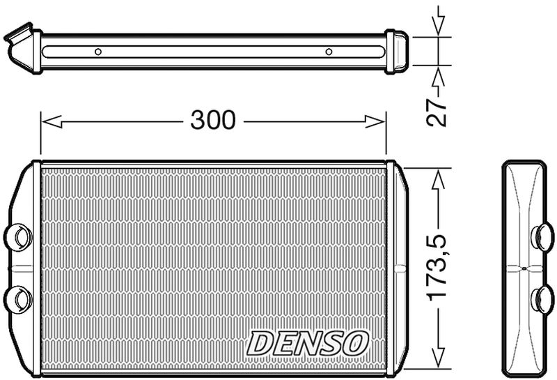 Denso Heater Core DRR12008