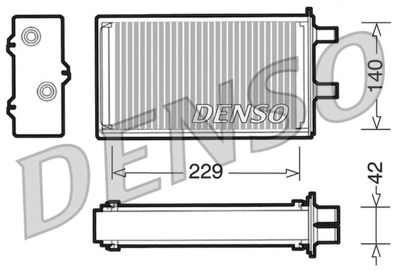 Denso Heater Core DRR13001