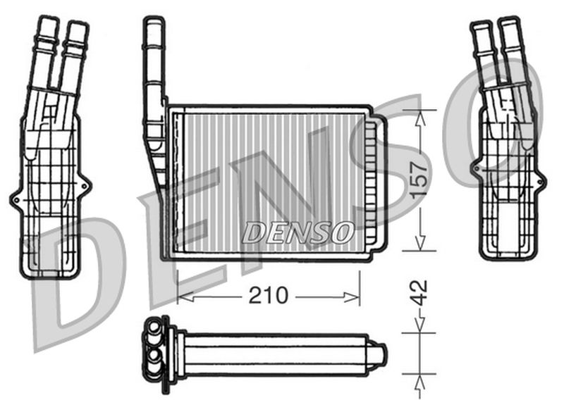 Denso Heater Core DRR23013